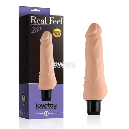 Vibrador Real Feel Cyberskin (7,5 pulgadas, 19,1 cm.)