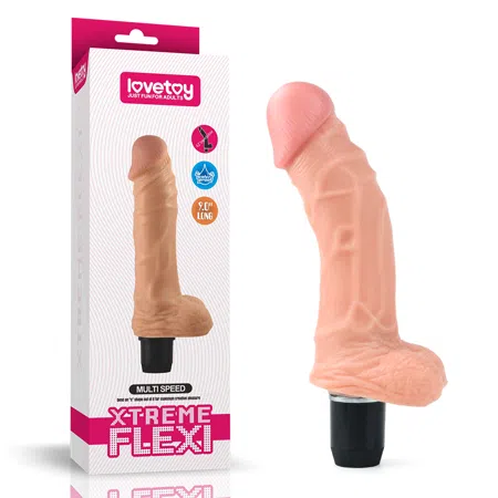 Vibrador Flexi de sensación real (9,25 pulgadas, 23,5 cm.)