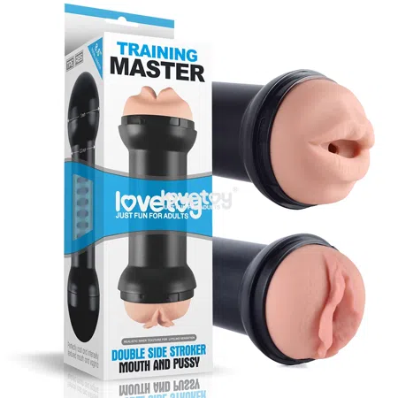 Masturbador Training Master Doble Boca y Vagina
