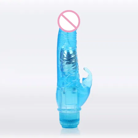 Vibrador conejo cristal transparente (calipso)