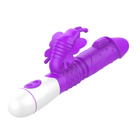 Vibrador Mariposa - USB (morado)