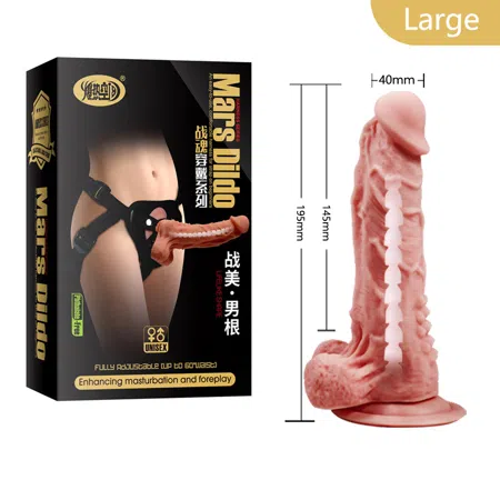 Arnés Consolador con correa realista para mujer 195mm*40mm