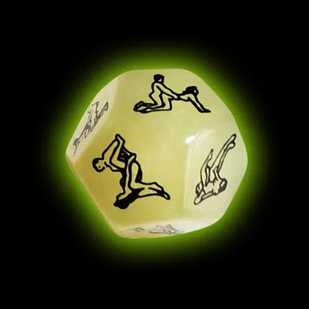 Dado 12 caras para juego erótico, luminiscente