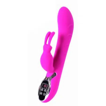 Vibrador con Temperatura, forma conejo