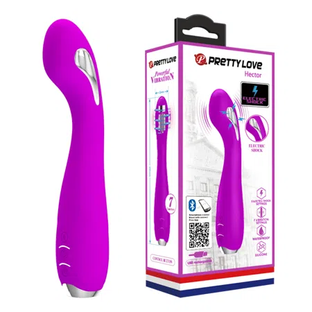 Vibrador con electro-shock, control con celular