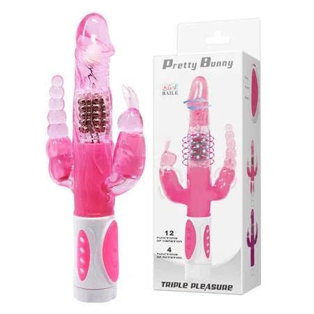  Vibrador y Consolador tipo conejo Pretty Bunny
