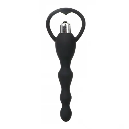 Vibrador anal estimulador de próstata, color negro