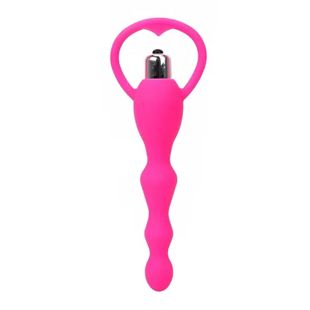 Vibrador anal estimulador de próstata, color rosado